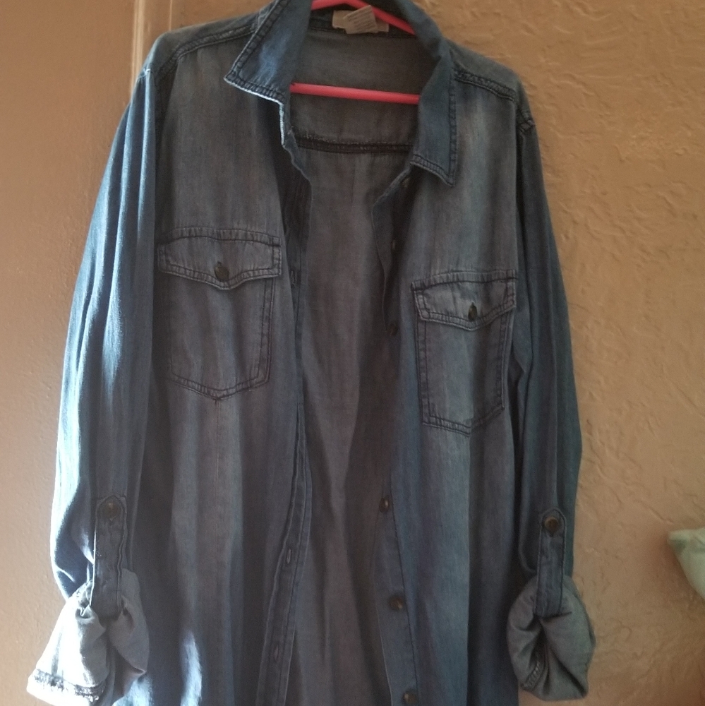 Jean blouse
